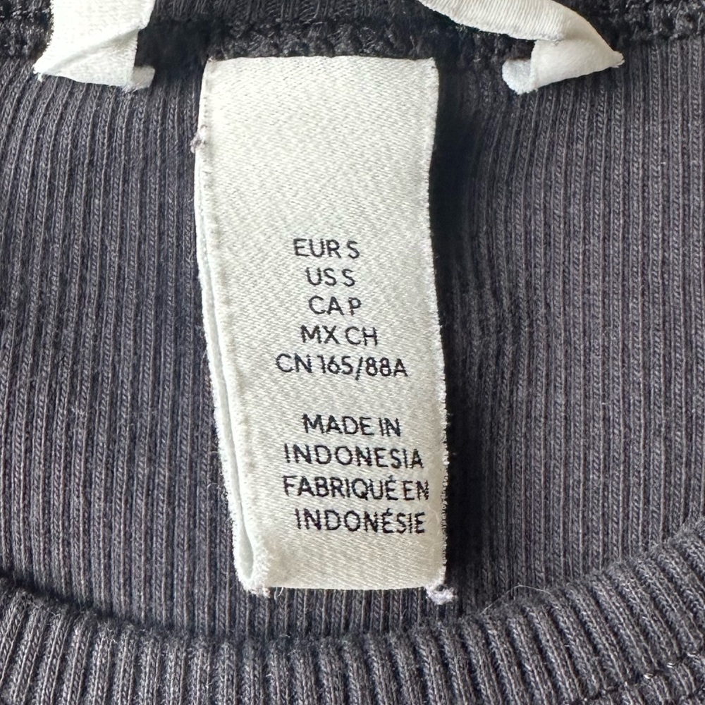 H&M Black Ribbed Tank Top - Picture 3 of 6